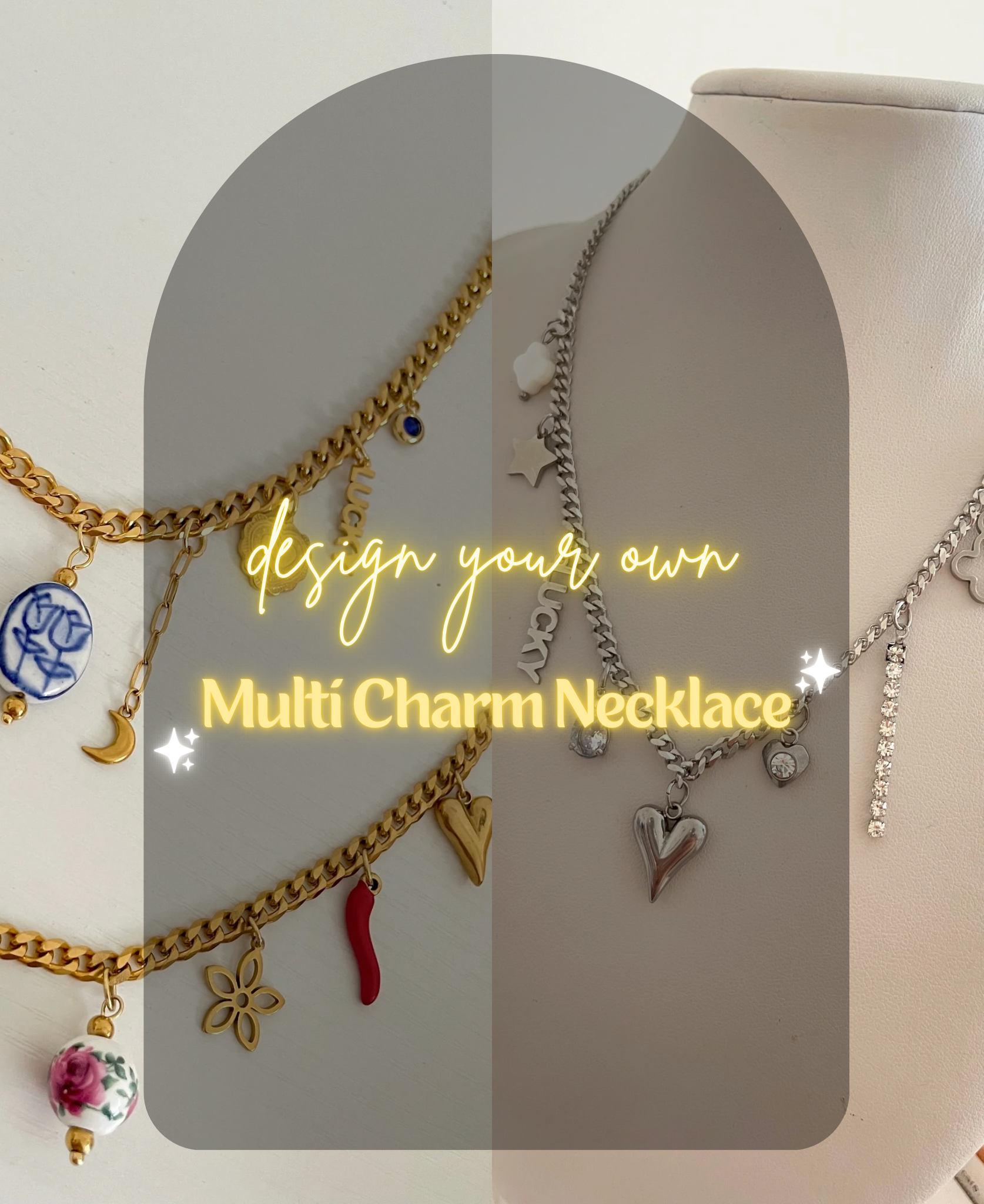 Design Your Multi Charm Necklace