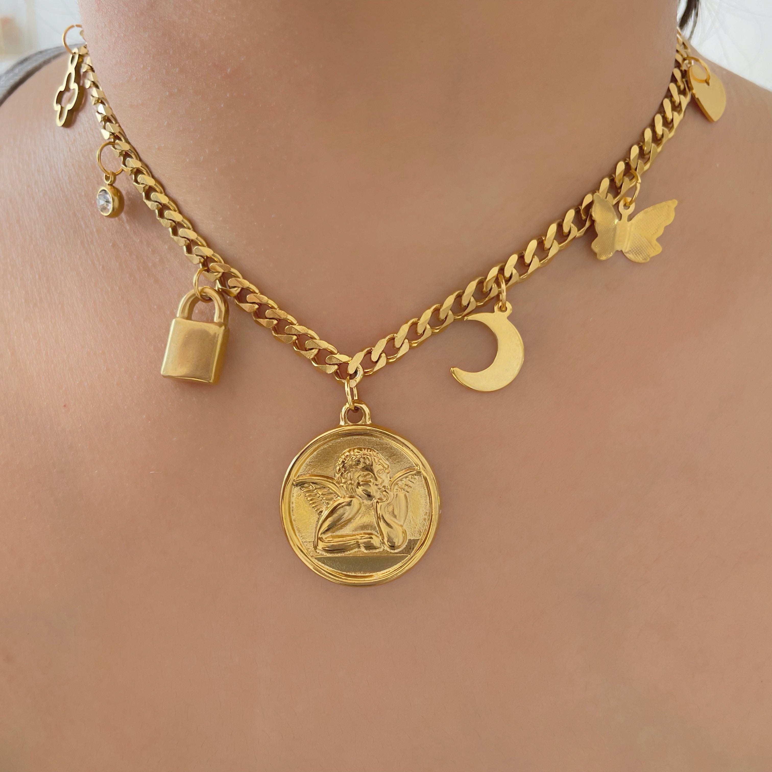 Charm Necklace Drop