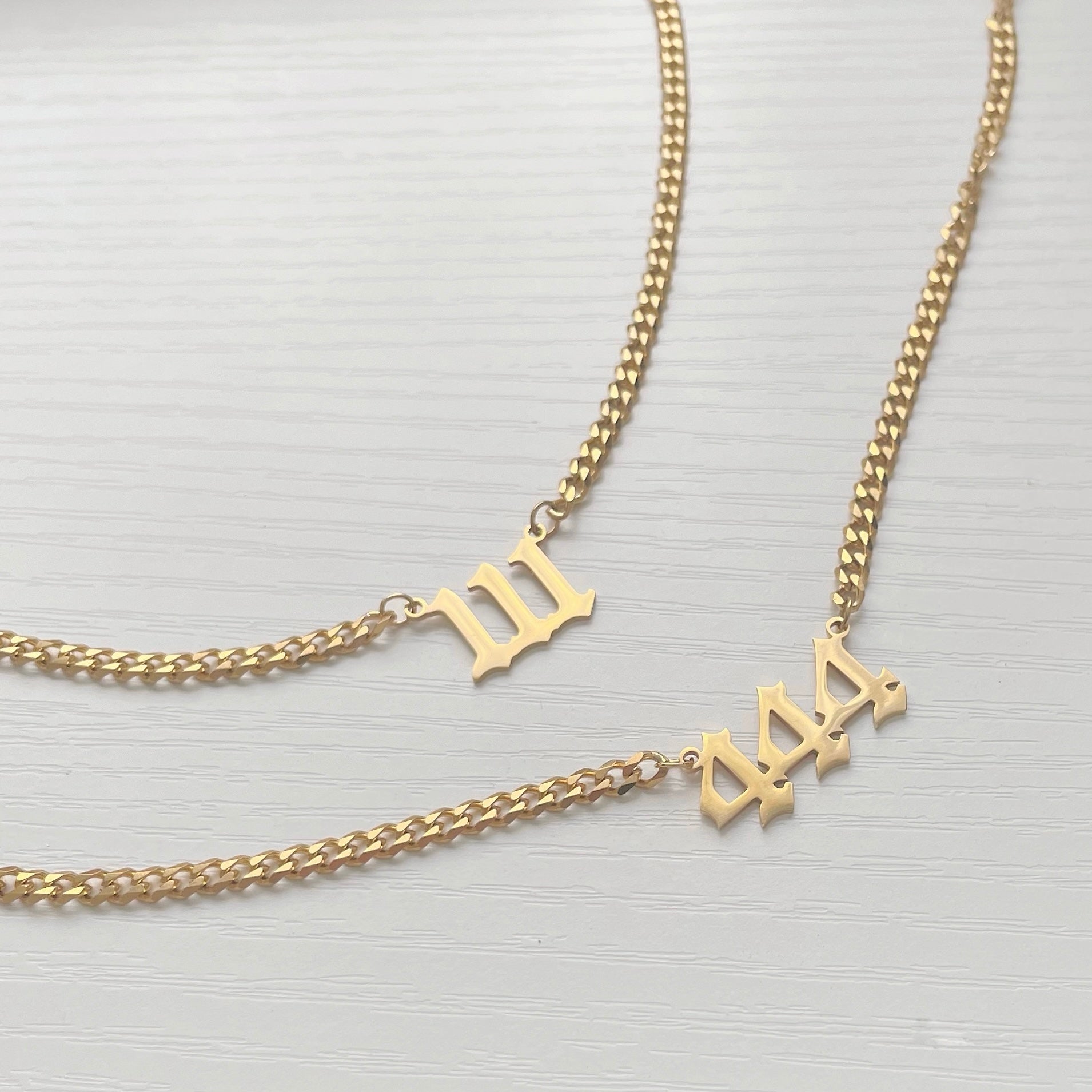 Angel Number Necklace 111 Angel Number Necklace 444