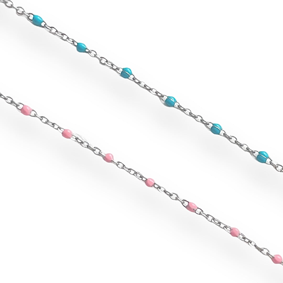 Colourful Beaded Mermaid Anklet