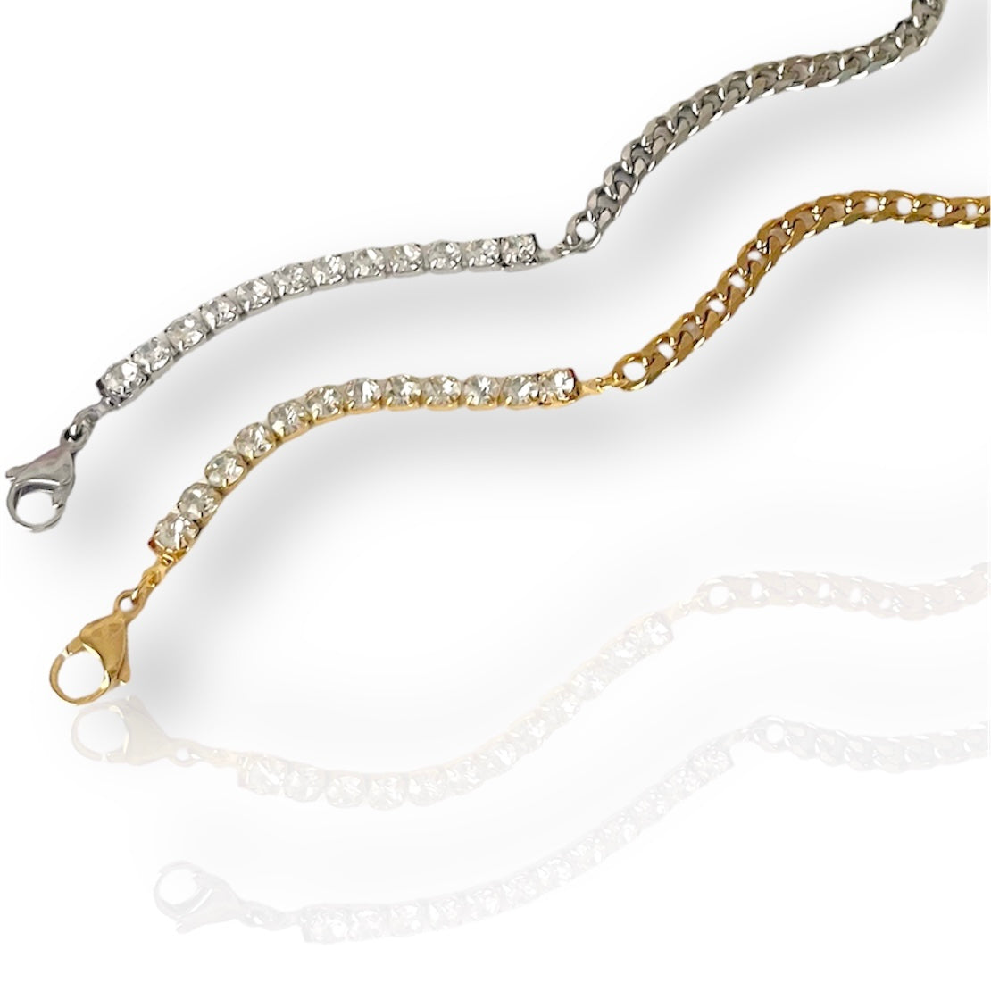 Pulsera de tenis de la mejor mitad