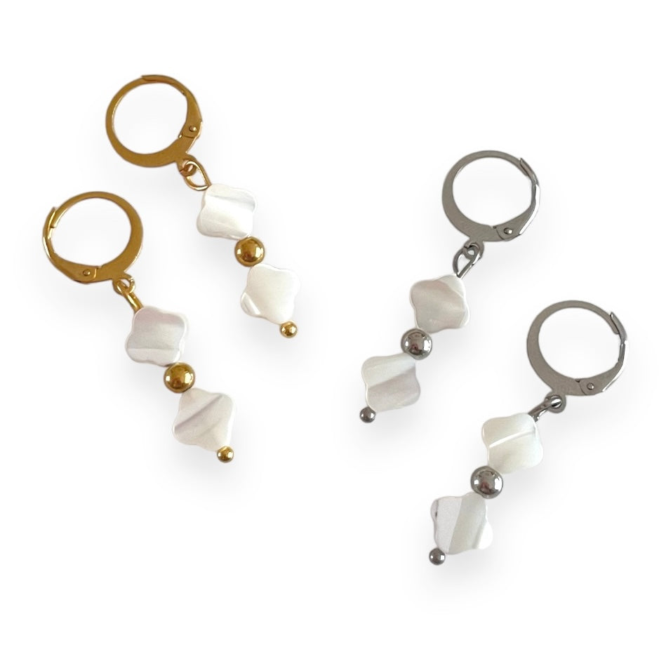Aros de gota de trébol
