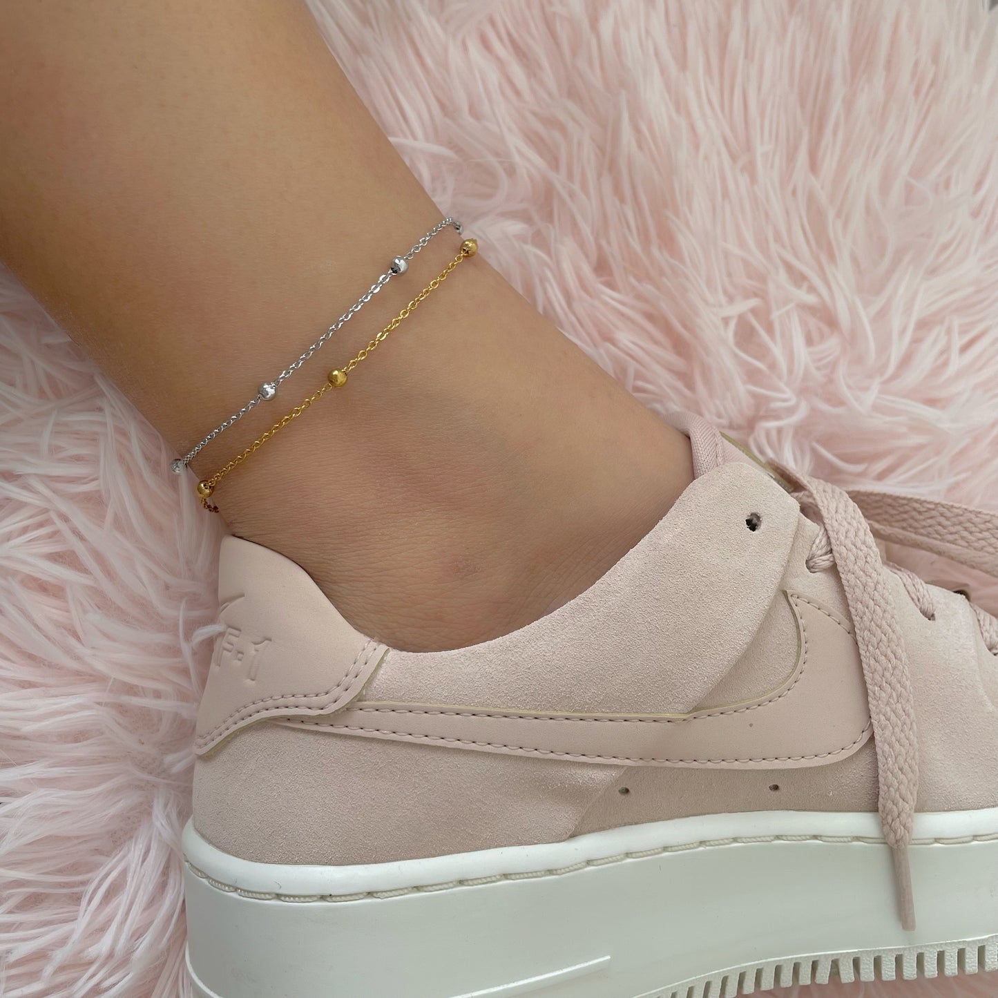 dainty Satellite Chain Anklet