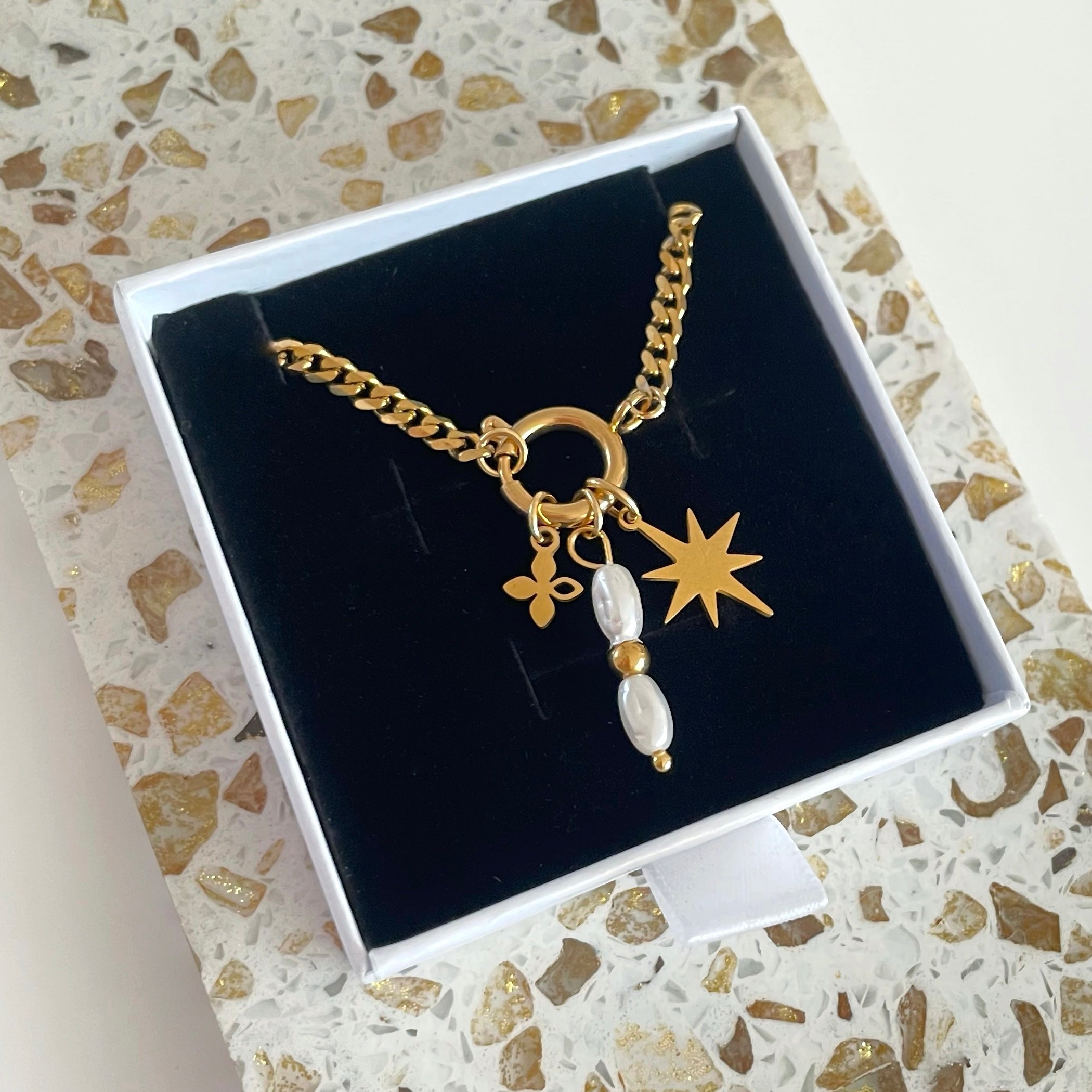 gold charm necklace uk cute charms