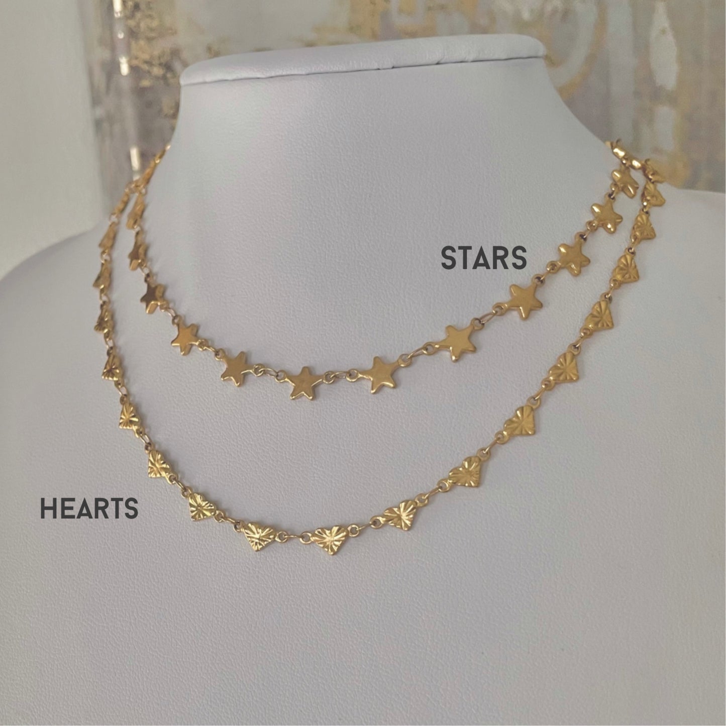 Starry Heart Chains GOLD