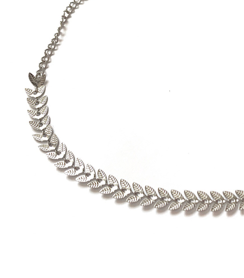 silver waterproof anklet