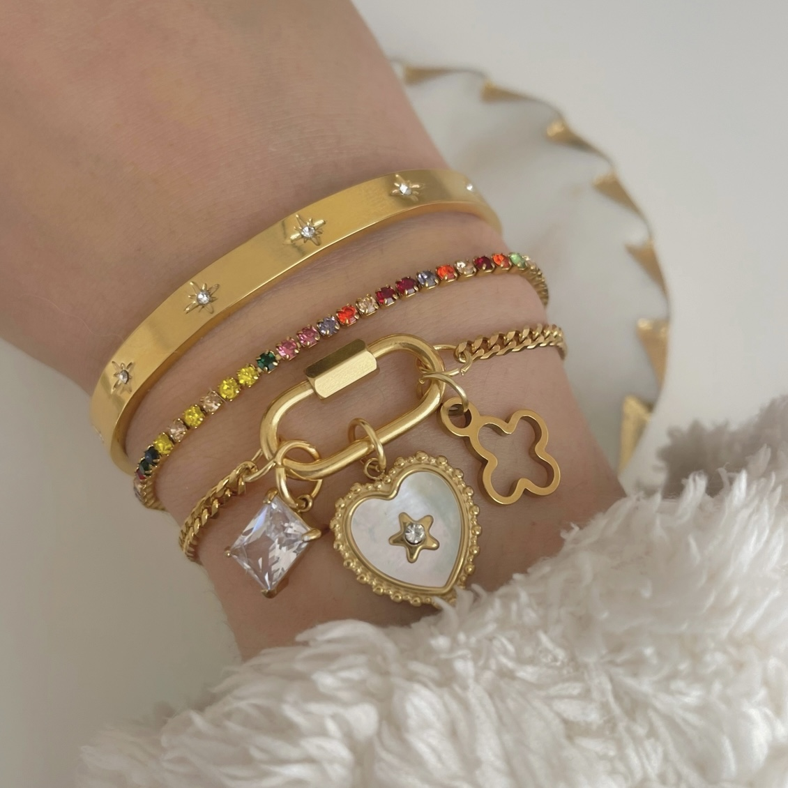 Gold Charm Bracelets