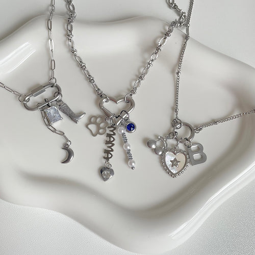 Silver Charm Necklaces