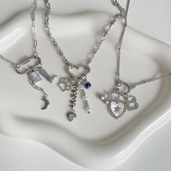 Silver Charm Necklaces