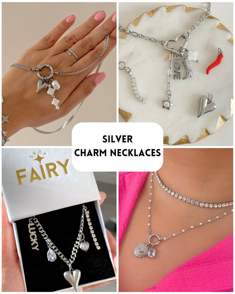 Silver Charm Necklaces