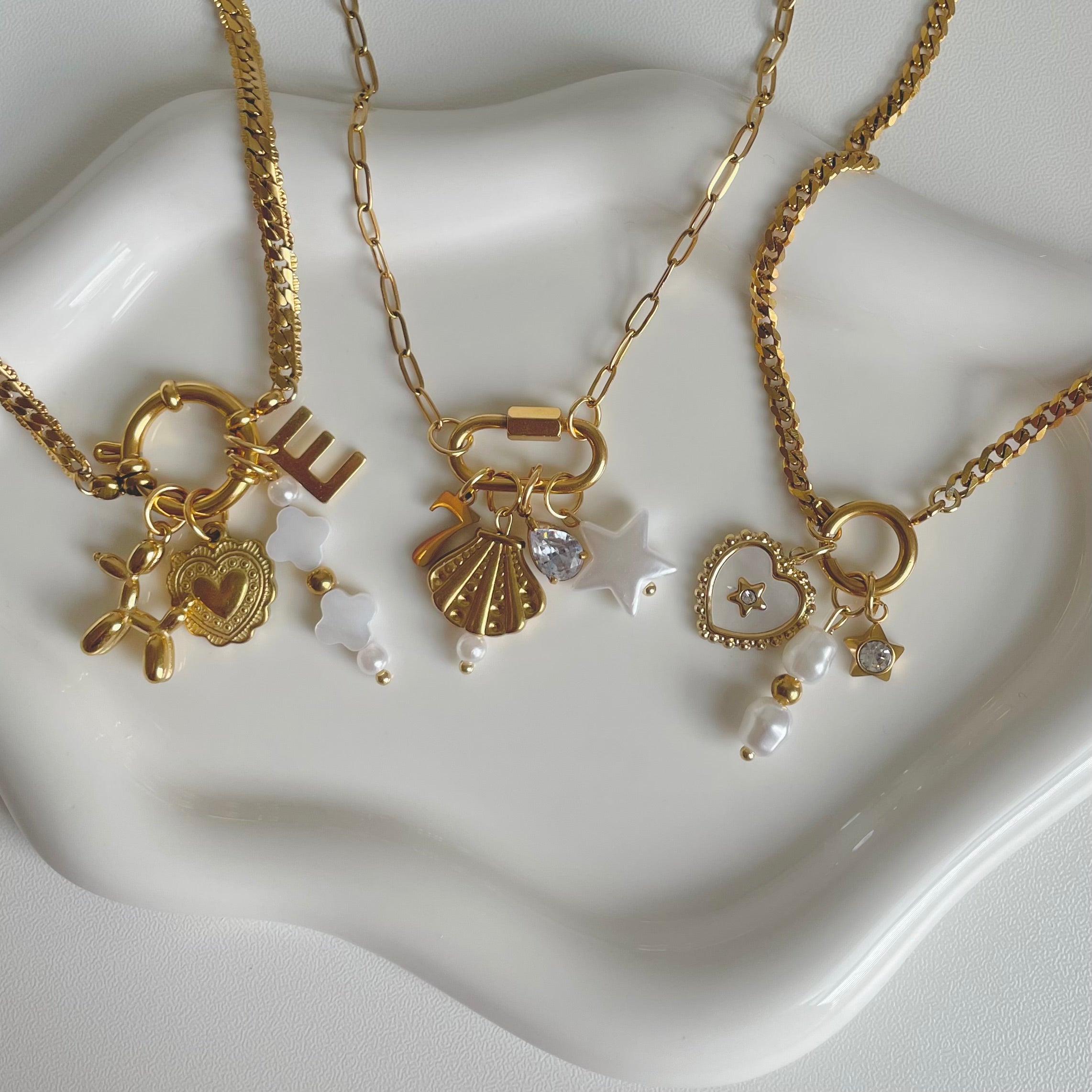 Gold Charm Necklaces
