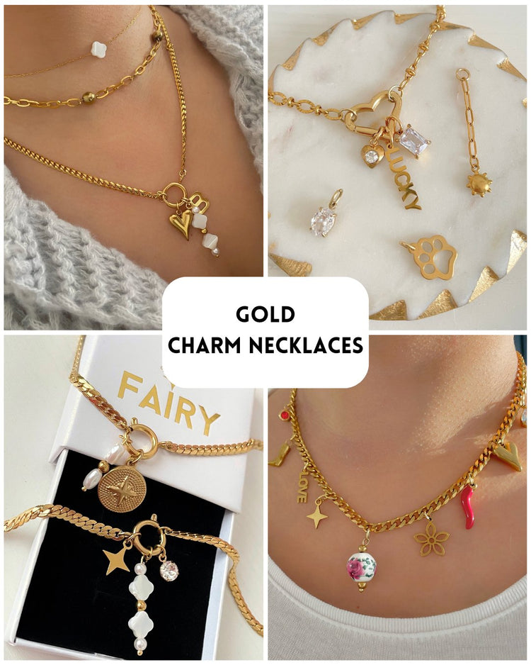 Gold Charm Necklaces