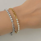Pulsera de tenis de la mejor mitad