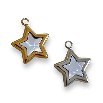 Lovers Star Pearl Charm