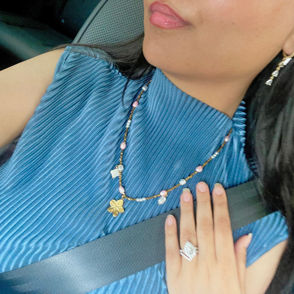 Amalfi Glow Pearl and Bead Necklace
