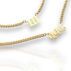 Angel Number Necklace Gold