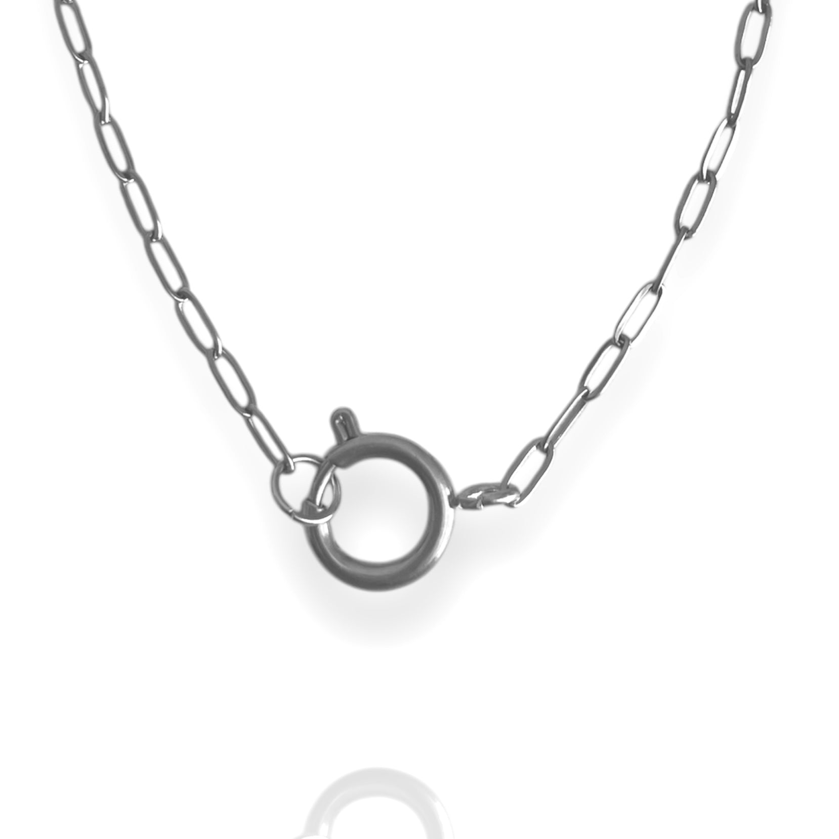 Dainty Link Charm Bracelet Silver