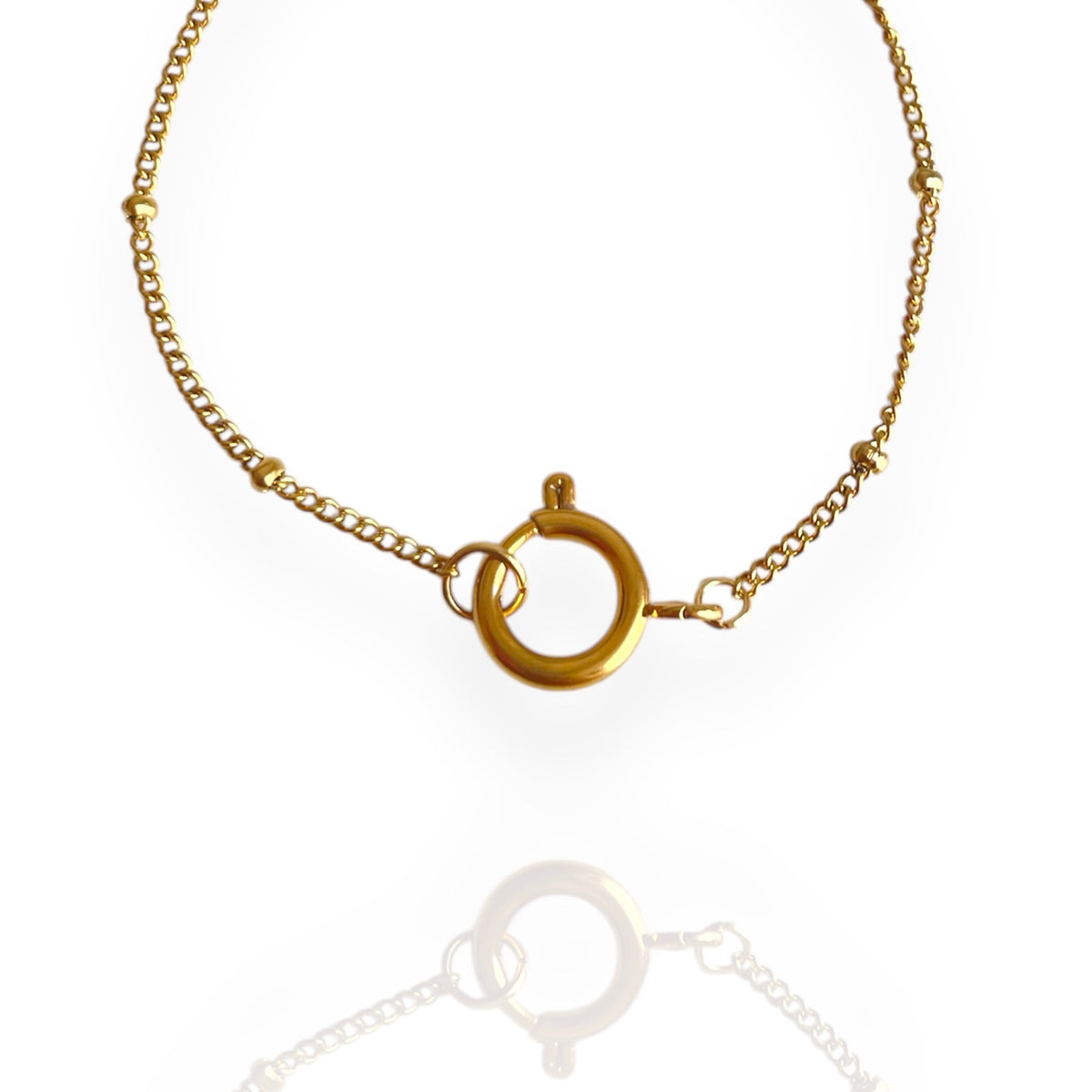Dainty Satellite Charm Bracelet Gold