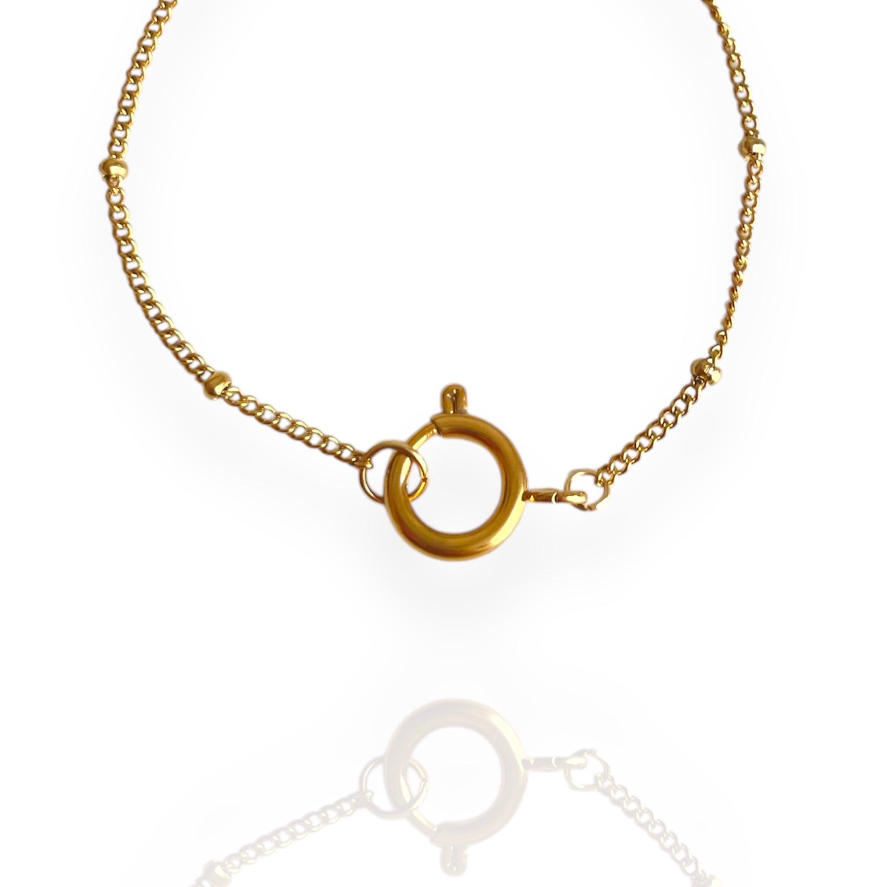 Dainty Satellite Charm Bracelet Gold