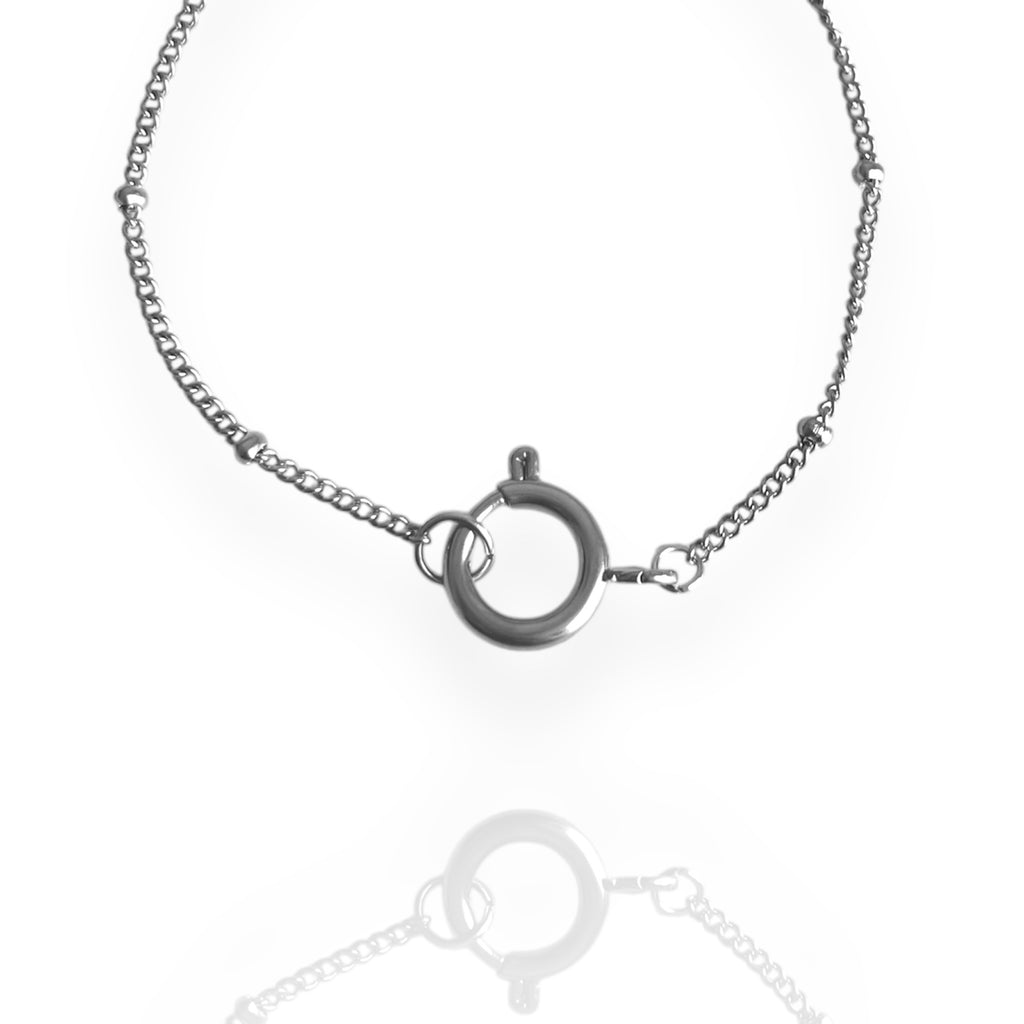 Dainty Satellite Charm Bracelet Silver