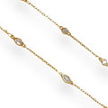 Dainty Crystal Necklaces Gold