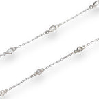 Dainty Crystal Necklaces Silver
