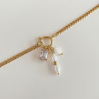 Dainty Gold Charm Bracelet with cute gold charms