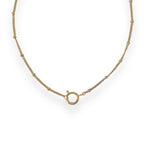 Dainty Satellite Charm Necklace Gold