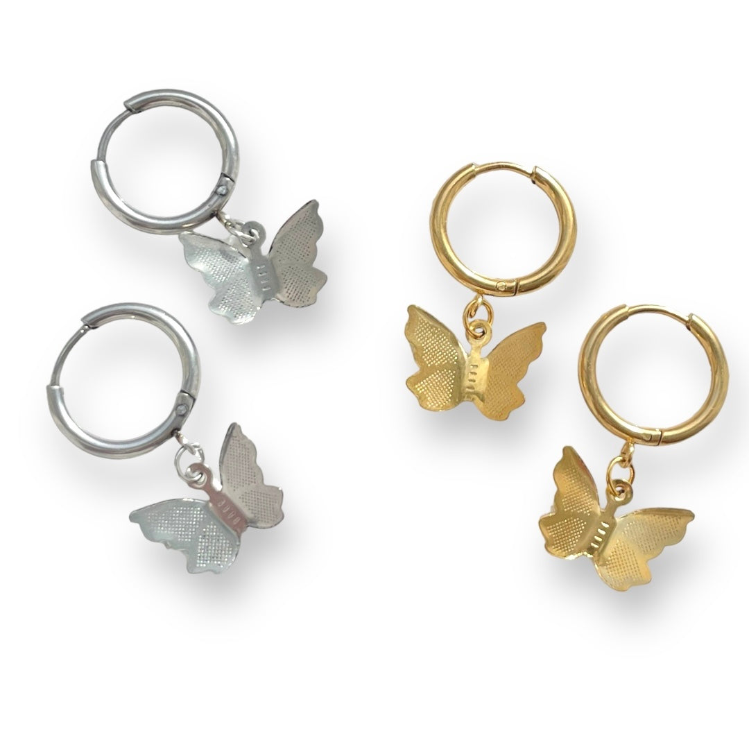 Dancing Butterflies Hoops 