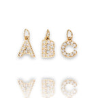 Gold Baby Crystal Initial Charm