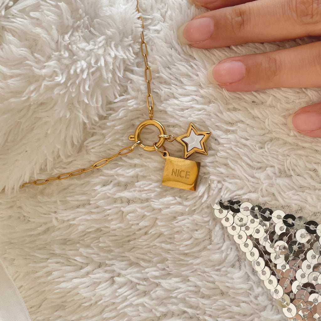 Lovers Star Pearl Charm