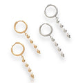 Falling For You Pearl Hoops