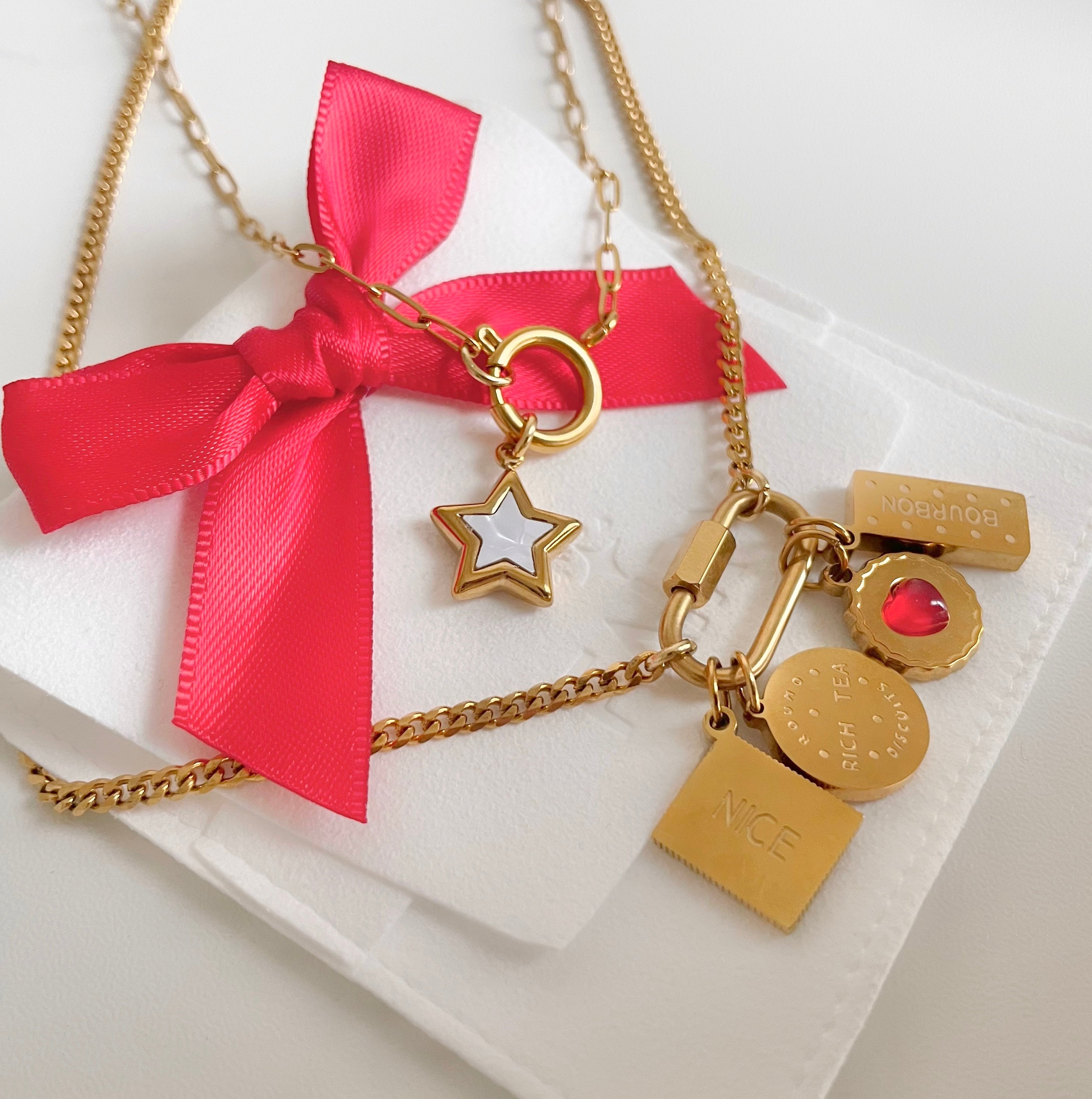 Lovers Star Pearl Charm