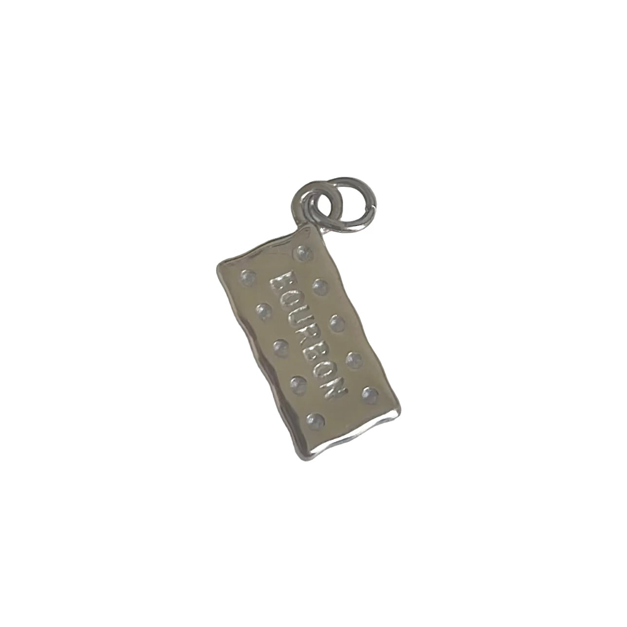Silver Baby Bourbon Biscuit Charm