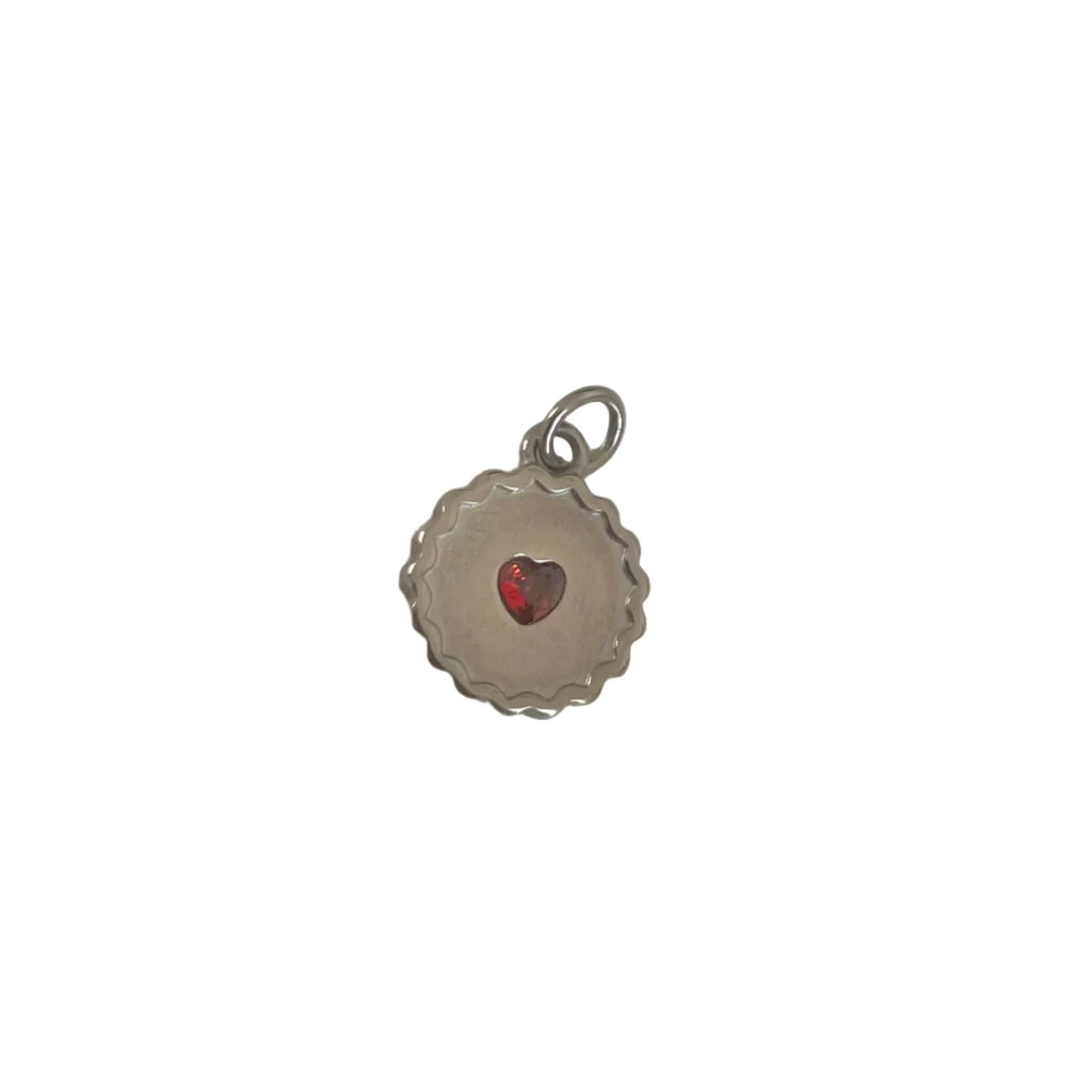 Silver Baby Jammy Dodger Biscuit Charm