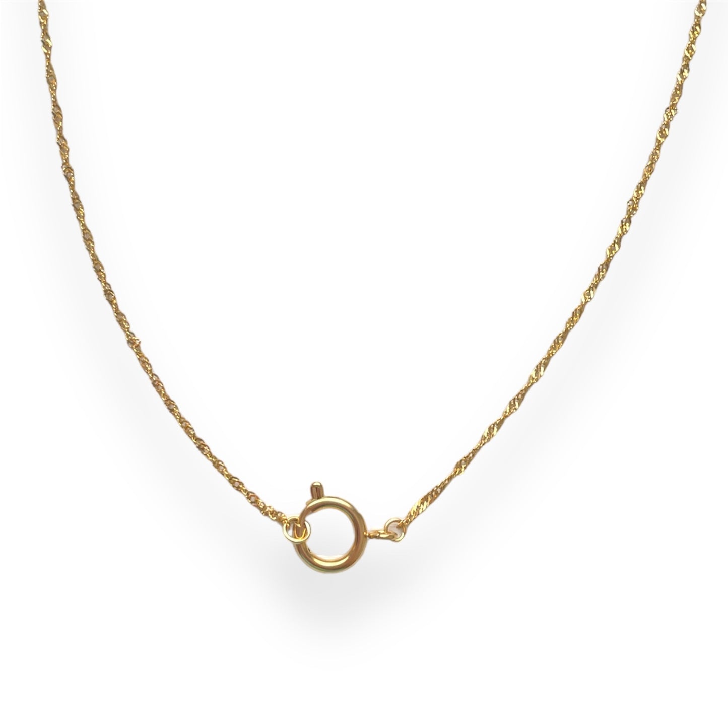 Twirl Clasp Chain Gold