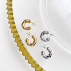 Hoops with dainty crystals