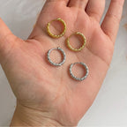 Hypoallergenic small hoop earrings
