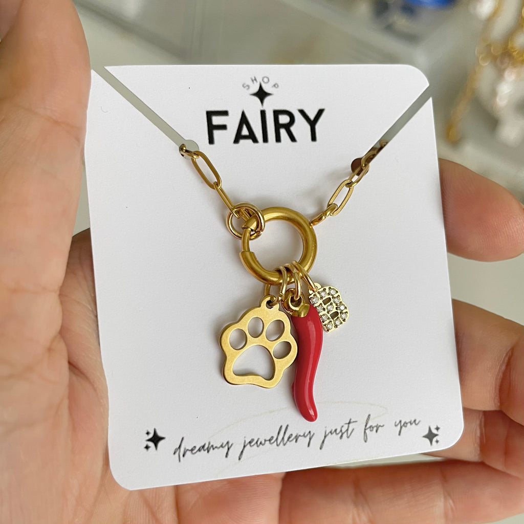 Gold Baby Crystal Initial Charm