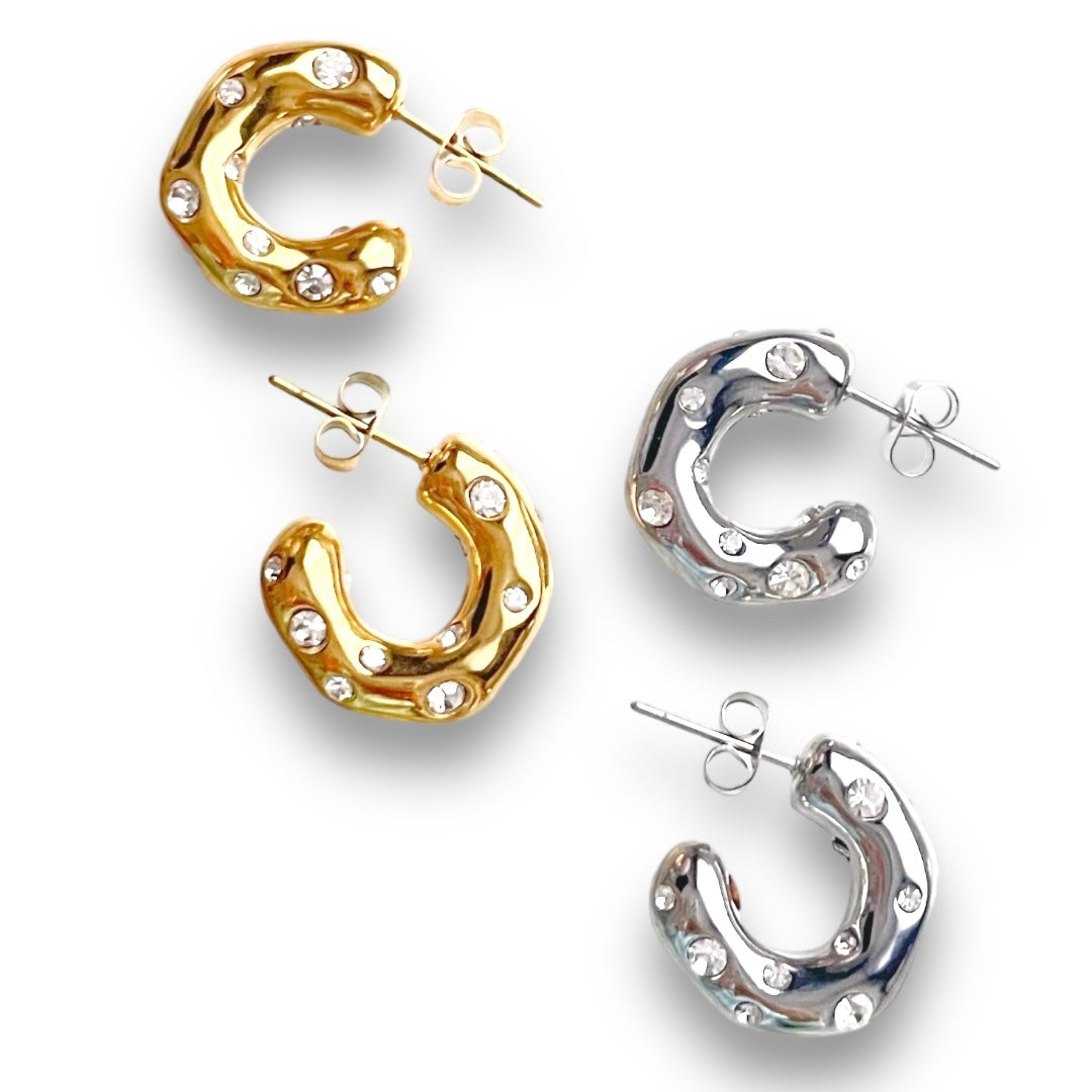 Ice Crystal Hoops