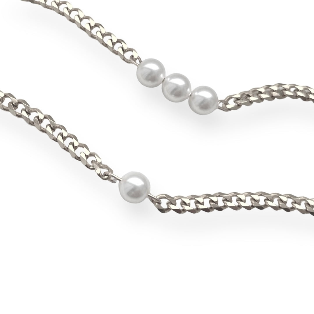 Lucky Pearl Necklaces Silver