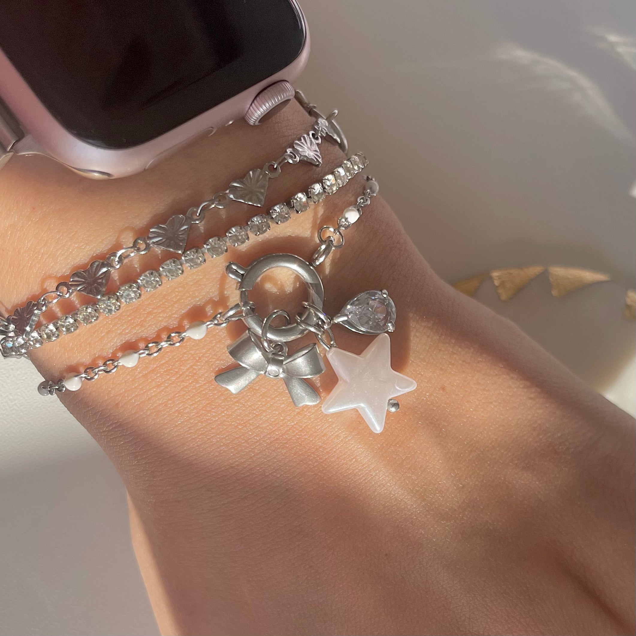 Mermaid Charm Bracelet Silver