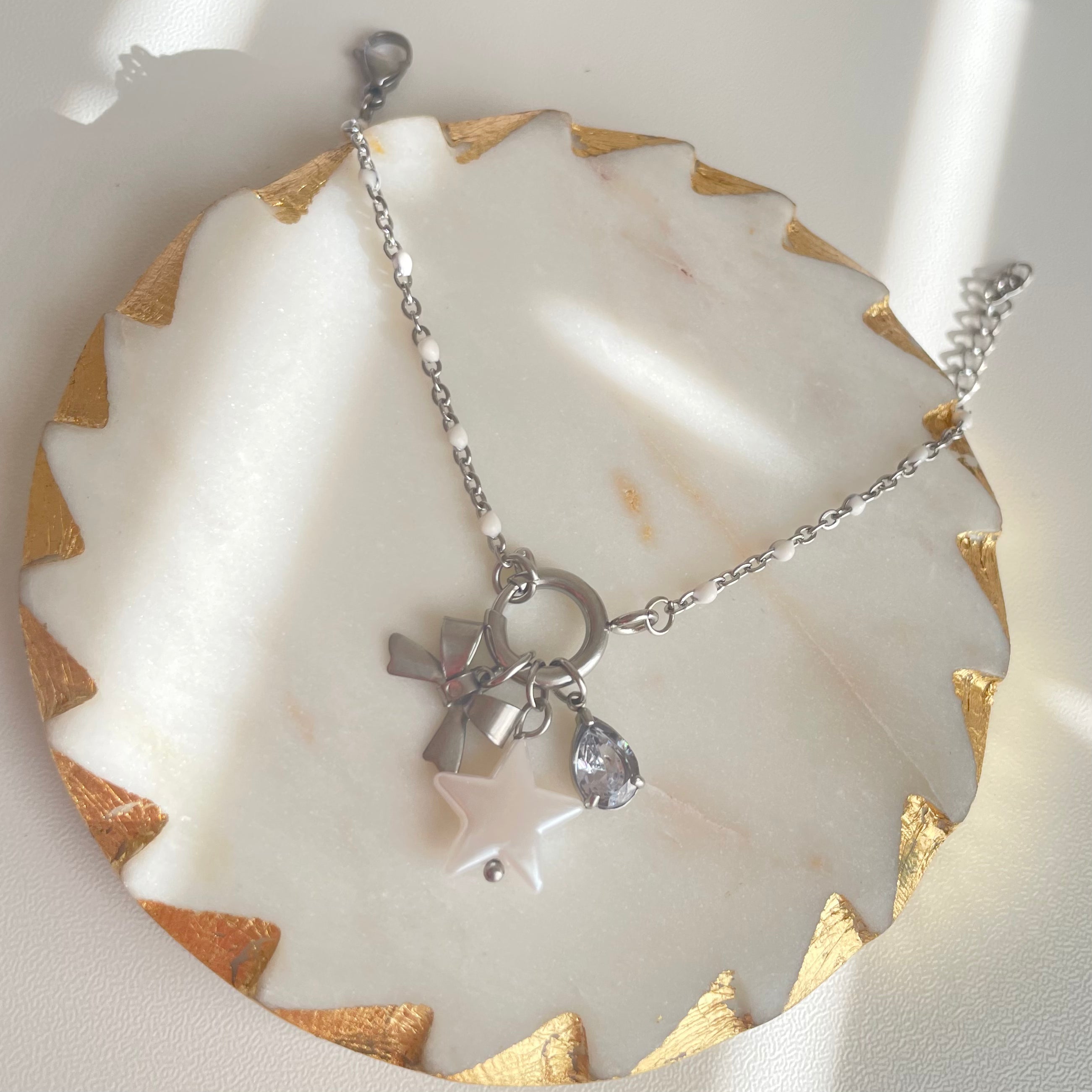 Mermaid Charm Bracelet Silver