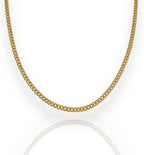Mini Cuban Link Multi Charm Necklace Gold