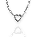 Mini Heart Charm Bracelet Silver