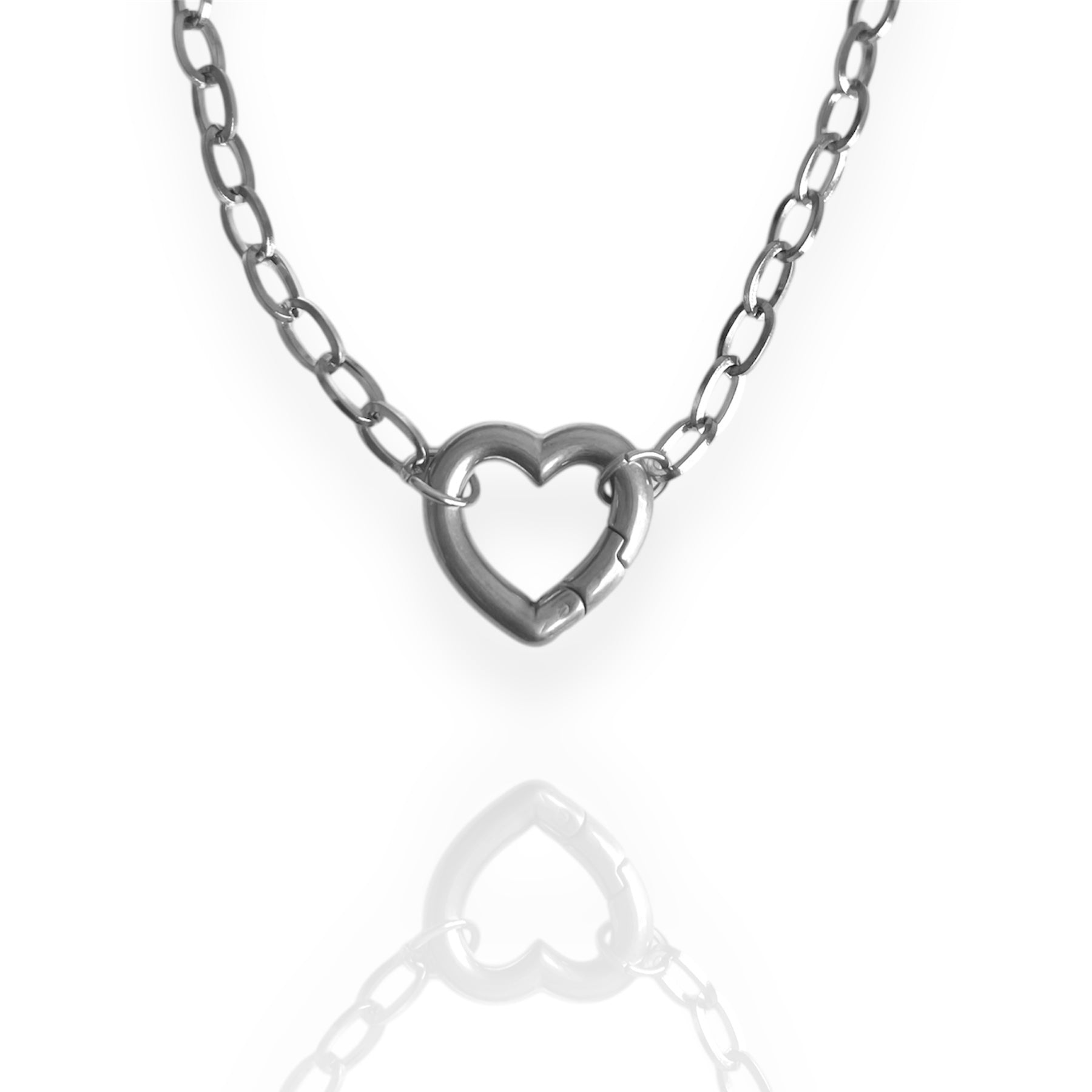 Mini Heart Charm Bracelet Silver