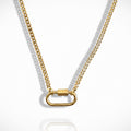 Oval Charm Necklace Gold