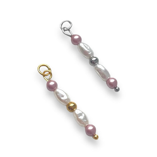 Pearl Pink Pearl Drop Charm