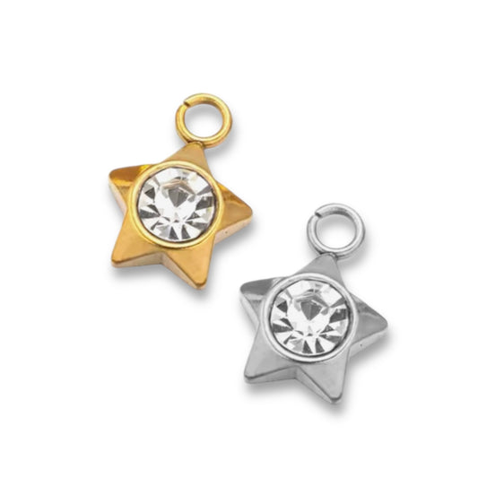 Petite Crystal Star Charm