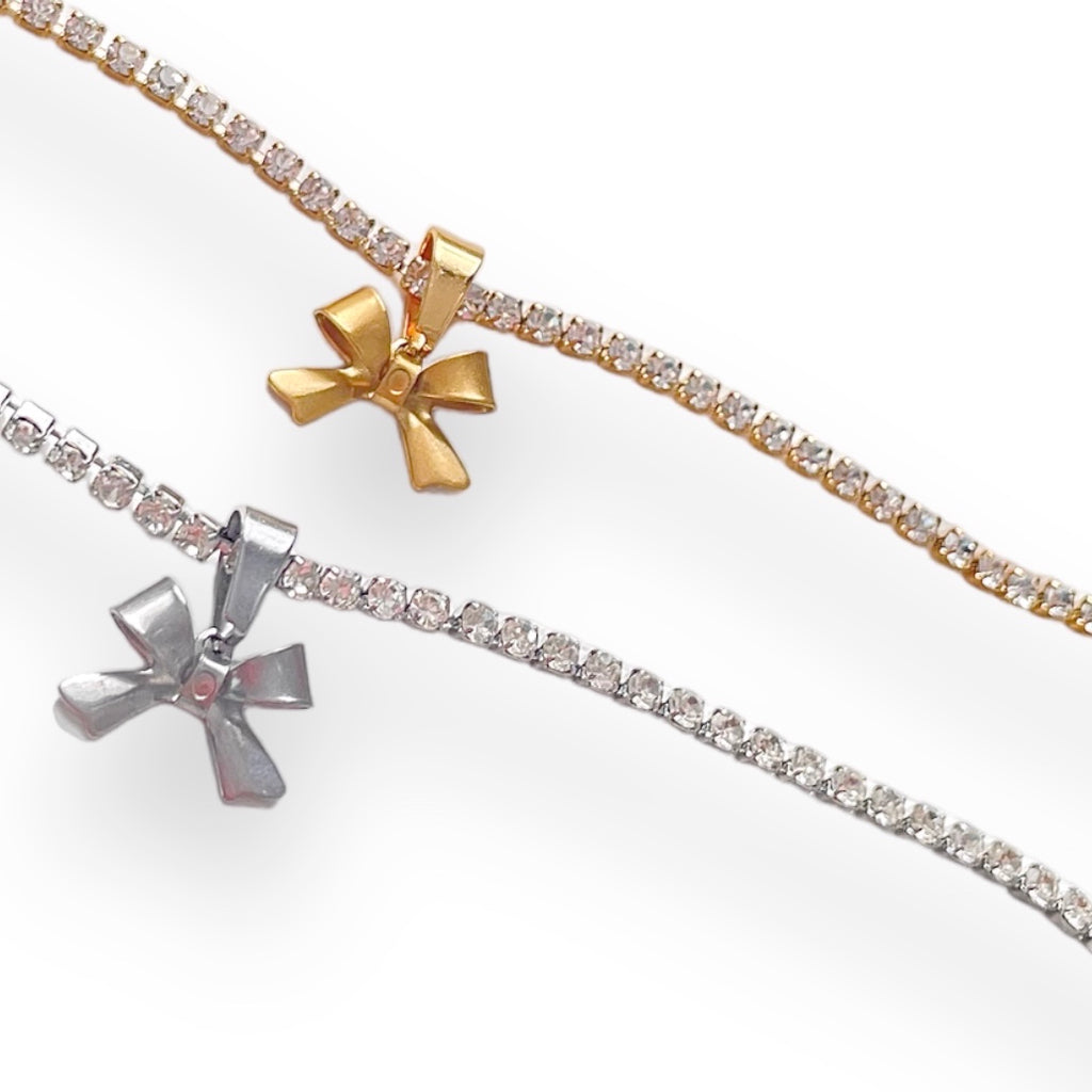 Ribbon Tennis Necklace